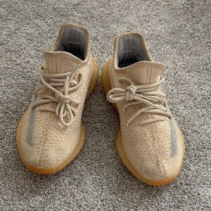 Adidas Men's Beige Yeezy Boost 350 V2 Sneakers